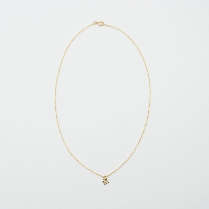Atelier De Famille Collier Lettre Prénom Plaqué Or