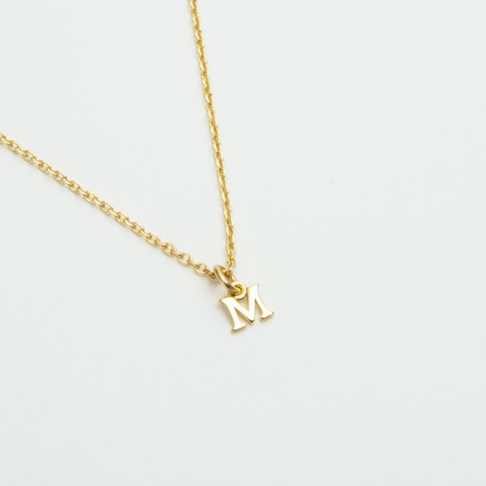 atelier de famille Collier Lettre Prénom Plaqué Or atelier de famille Collier Lettre Prénom Plaqué Or