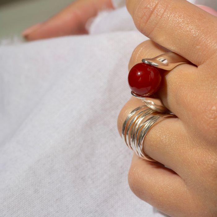 Atelier De Famille Bague Aux Pierres Interchangeables® 2 Grosses Pierres