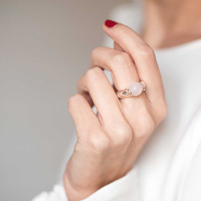 atelier de famille Bague aux pierres interchangeables® 3 petites pierres