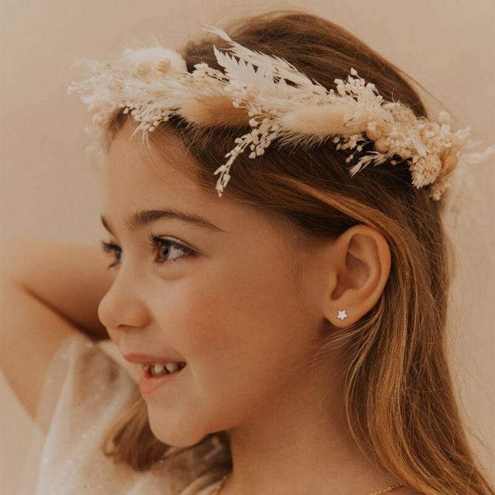 Atelier De Famille Boucles D'oreilles Mini étoile Argent Massif