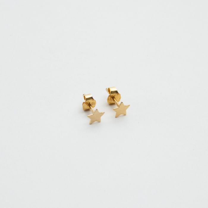 Atelier De Famille Boucles D'oreilles Mini étoile Plaqué Or