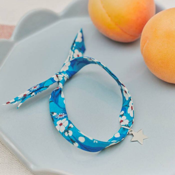 Atelier De Famille Bracelet 1 Mini Breloque Sur Lien Liberty Argent Massif (gravure Manuelle)