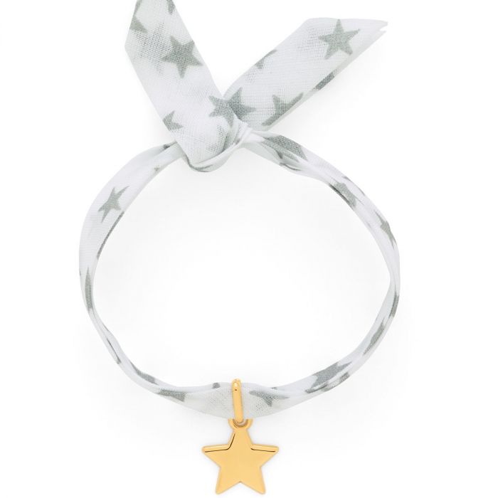 Atelier De Famille Bracelet 1 Mini Breloque Sur Lien Liberty Plaqué Or (gravure Manuelle)