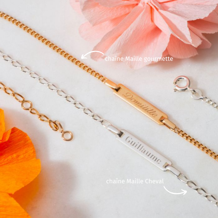 Atelier De Famille Bracelet Gourmette Enfant Sur Chaîne