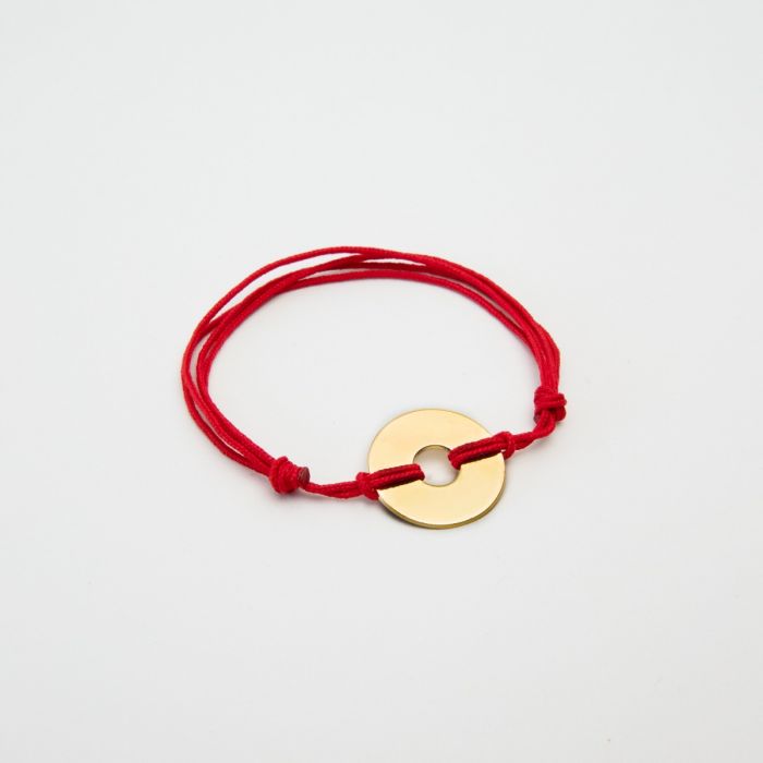 atelier de famille Bracelet petite cible sur lien coton