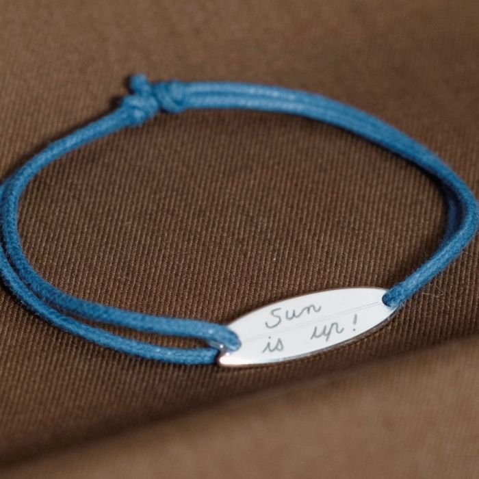 Atelier De Famille Bracelet Planche De Surf Sur Coton Ciré