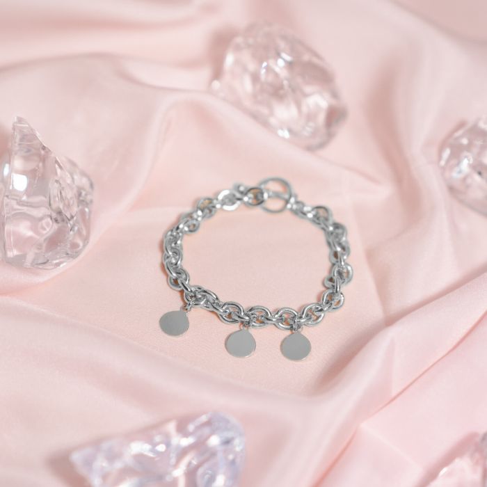Atelier De Famille Bracelet Vendôme Et Mini Breloques à Composer Argent Massif