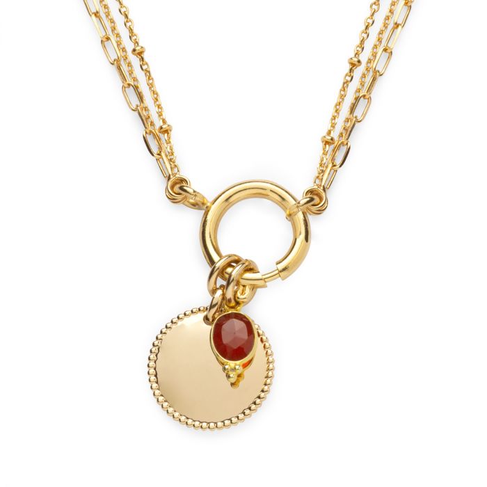 Atelier De Famille Collier Artémis Pierre Baroque Et Breloque En Option