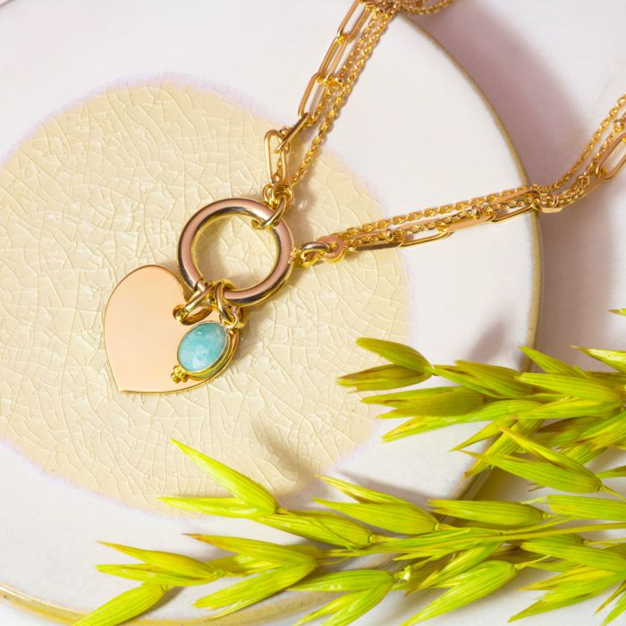 Atelier De Famille Collier Artémis Pierre Baroque Et Breloque En Option