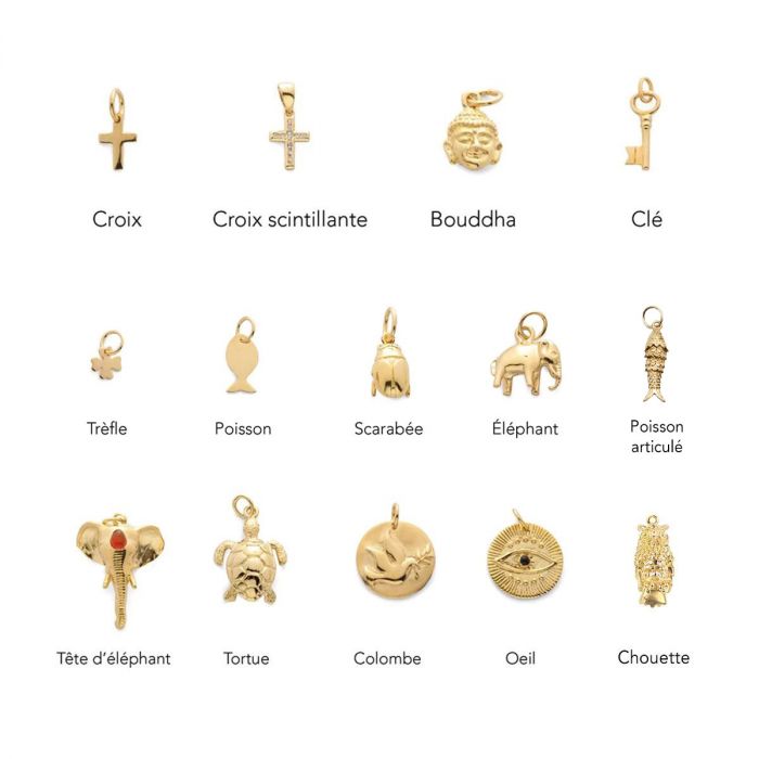 Atelier De Famille Collier Héra Gris-gris Et Pierre Baroque En Option