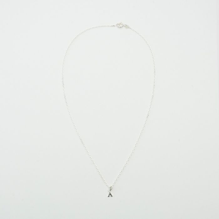 Atelier De Famille Collier Lettre Prénom Argent Massif