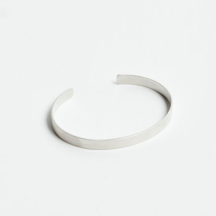 atelier de famille Jonc Homme Mat Ouvert Argent Massif atelier de famille Jonc Homme Mat Ouvert Argent Massif