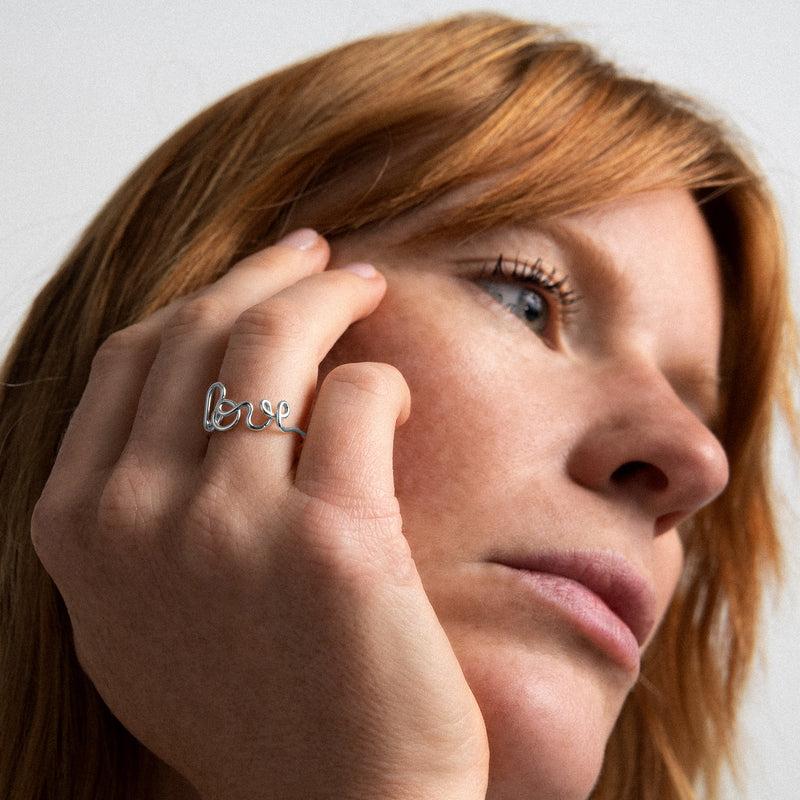 Atelier Paulin Bague Originale Love - Argent