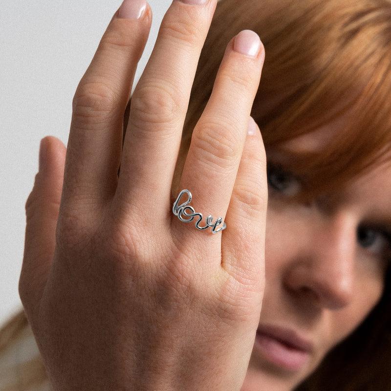 Atelier Paulin Bague Originale Love - Argent