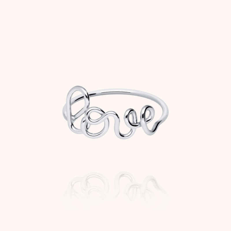 atelier paulin Bague Originale Love - argent