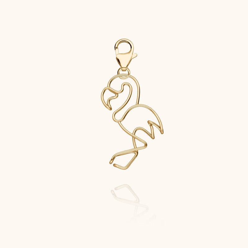 atelier paulin Big Locket Charms Flamingo