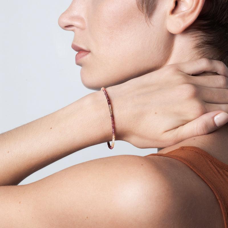 Atelier Paulin Bracelet Chaîne Nonza - Saphir Fauve