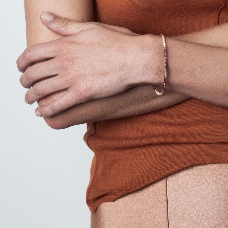 Atelier Paulin Bracelet Chaîne Nonza - Saphir Fauve