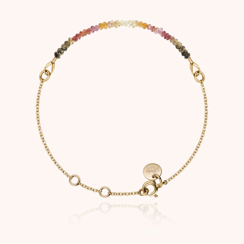 atelier paulin Bracelet Chaîne Nonza - saphir fauve