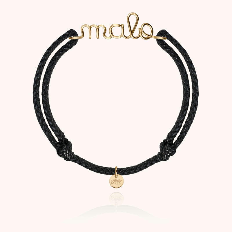 atelier paulin Bracelet Cordon Ciré Personnalisé