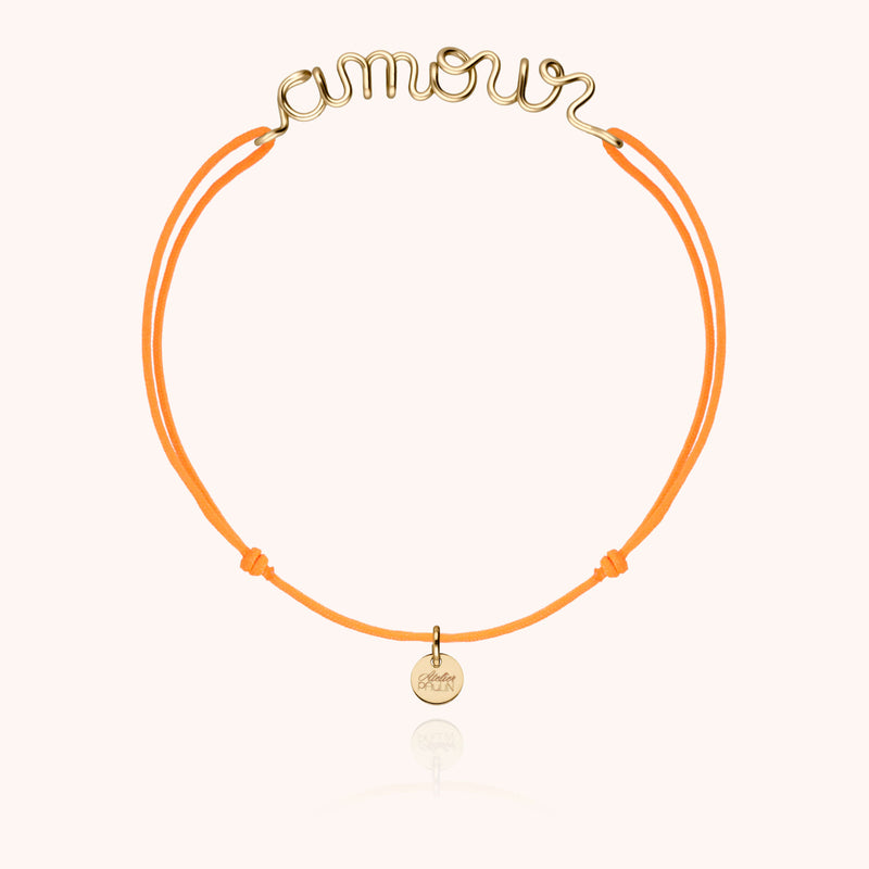 Atelier Paulin Bracelet Cordon Fluo Personnalisé