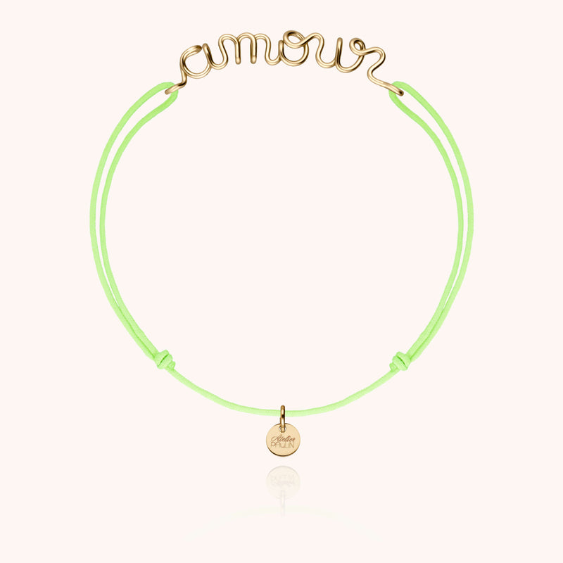 Atelier Paulin Bracelet Cordon Fluo Personnalisé