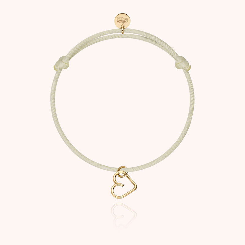 Atelier Paulin Bracelet Cordon Lucky Charms - Coeur