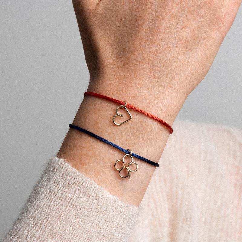 Atelier Paulin Bracelet Cordon Lucky Charms - Trèfle