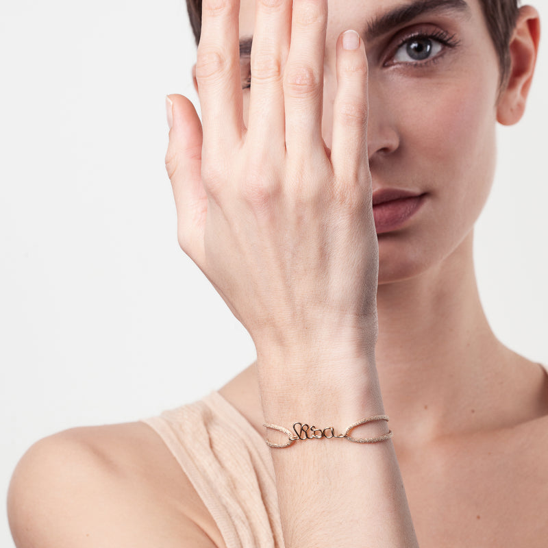 Atelier Paulin Bracelet Cordon Lurex Personnalisé