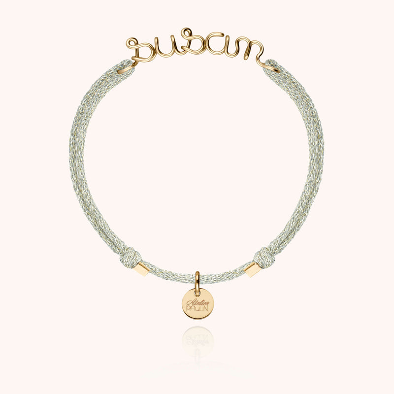 Atelier Paulin Bracelet Cordon Lurex Personnalisé