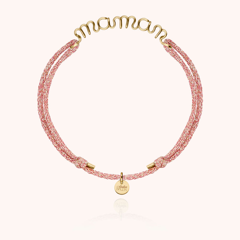 atelier paulin Bracelet Cordon Lurex Personnalisé