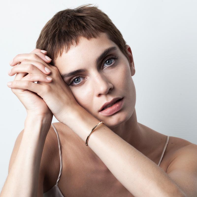 Atelier Paulin Bracelet O Cube - Or Jaune Laminé