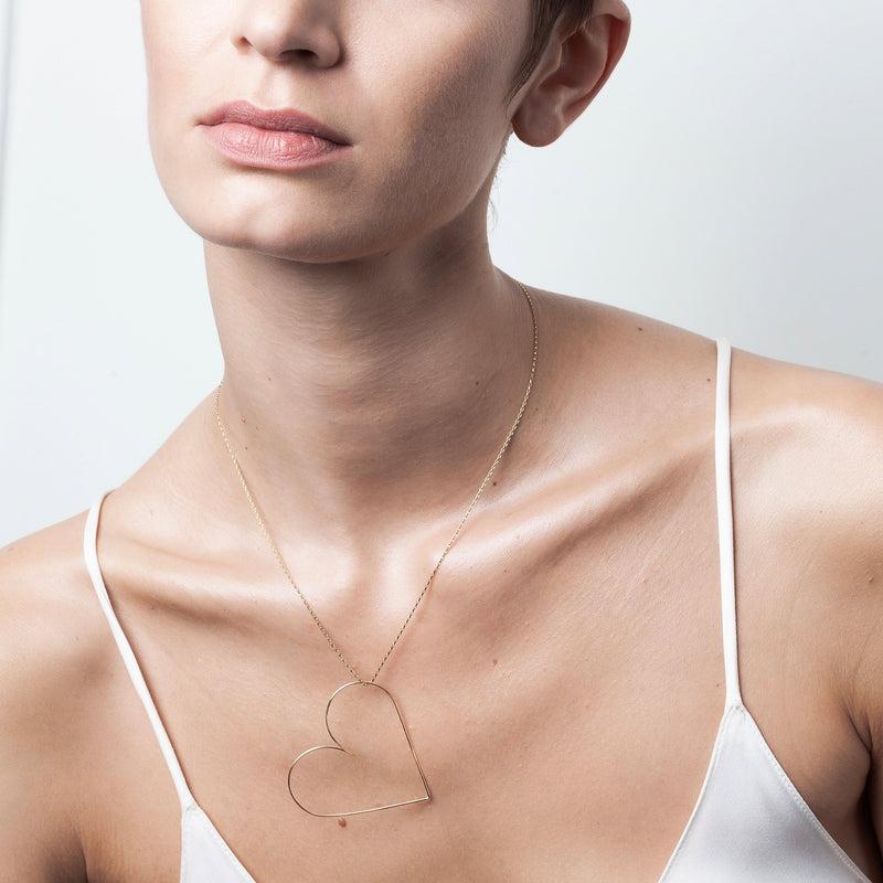 Atelier Paulin Collier Petit Coeur - Or Jaune Laminé