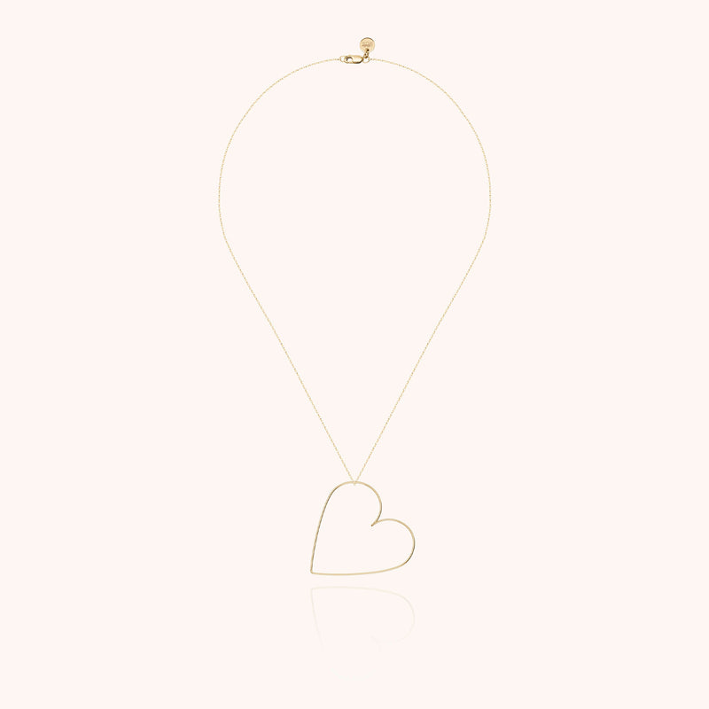 Atelier Paulin Collier Petit Coeur - Or Jaune Laminé