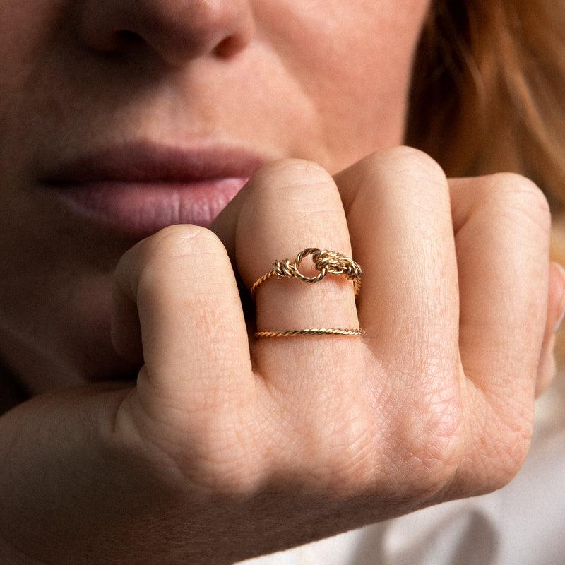 Atelier Paulin Bague Attache-moi Encore - Or Jaune Laminé