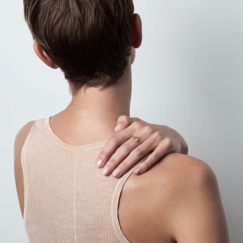 Atelier Paulin Bague Capitale Initiale - Or Jaune 750/1000