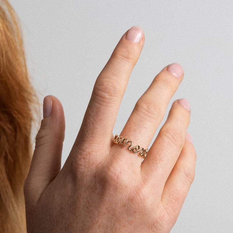 Atelier Paulin Bague Originale Amour - Or Jaune Laminé