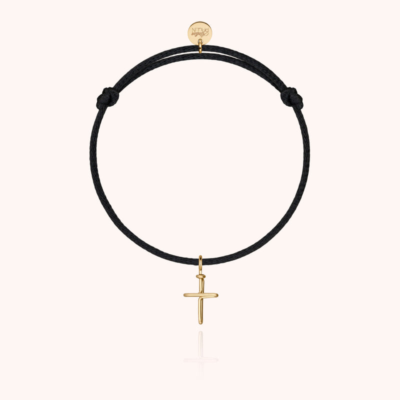 Atelier Paulin Bracelet Cordon Charms Symbolic - Croix