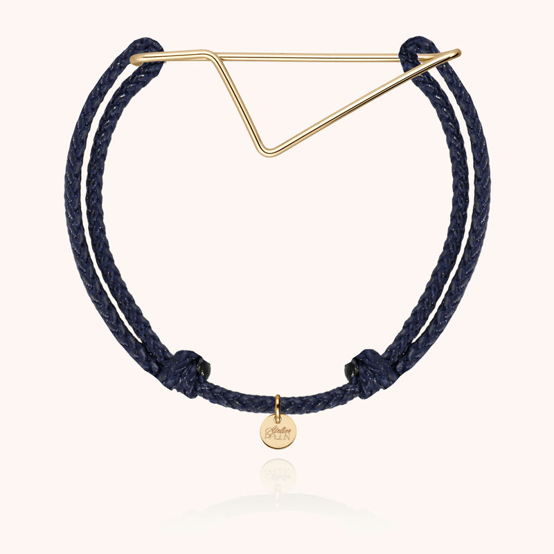 Atelier Paulin Bracelet Cordon Corsica - Pendentif De Forme Corse Sur Cordon Par Atelier Paulin