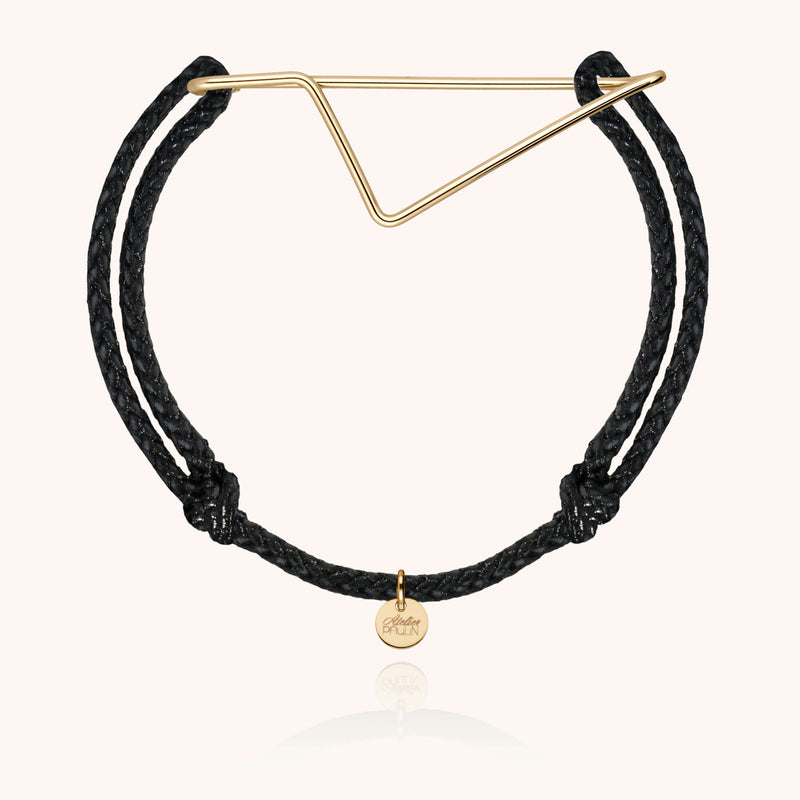 atelier paulin Bracelet Cordon Corsica - Pendentif de forme Corse sur cordon par Atelier Paulin