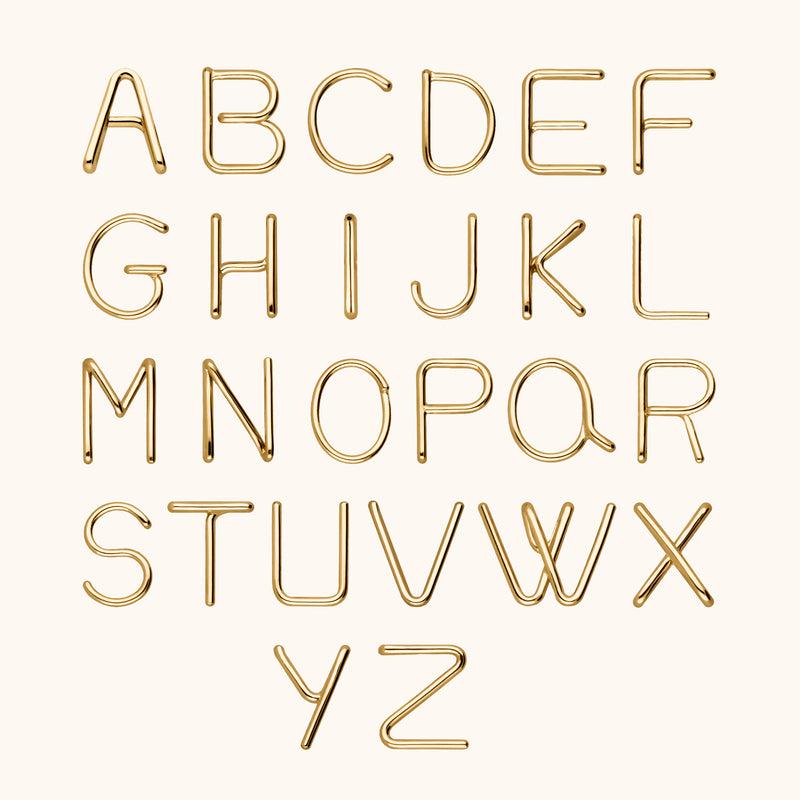 Atelier Paulin Bracelet Cordon Initiale Enfant - Or Jaune 750/1000