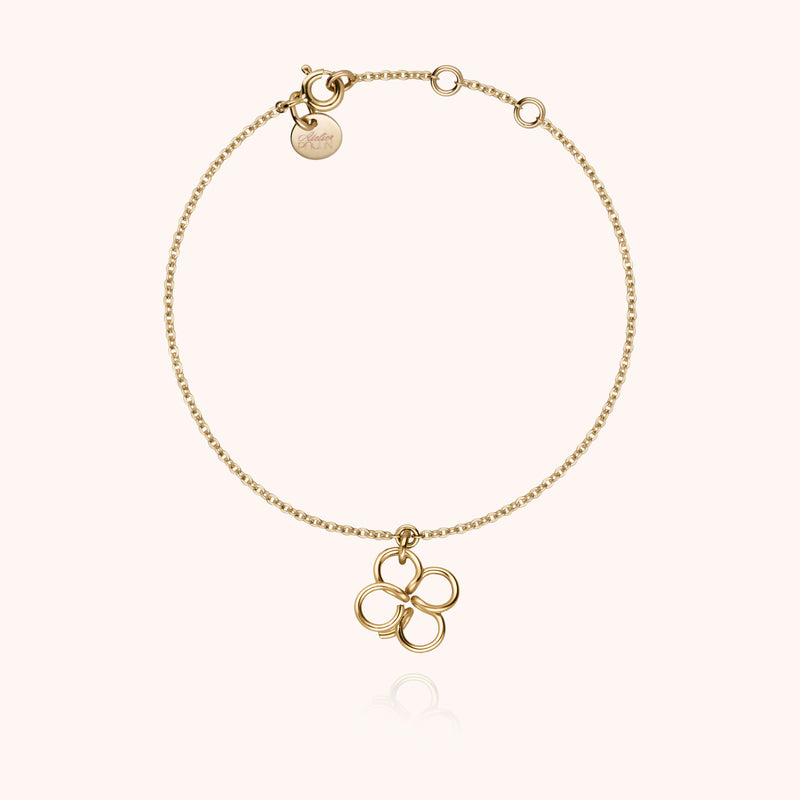Atelier Paulin Bracelet Lucky One Charms Trèfle - Or Jaune Laminé
