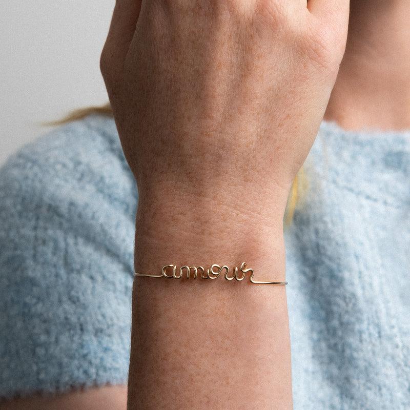 Atelier Paulin Bracelet Original Amour - Or Jaune Laminé
