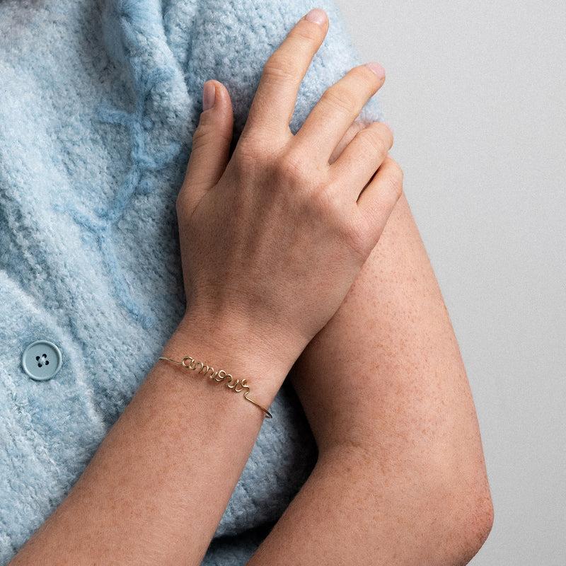 Atelier Paulin Bracelet Original Amour - Or Jaune Laminé