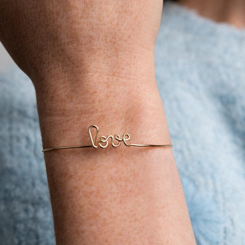 Atelier Paulin Bracelet Original Love - Or Jaune Laminé