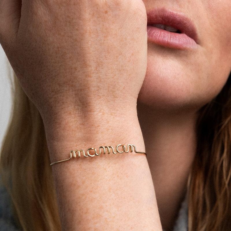 Atelier Paulin Bracelet Original Maman - Or Jaune Laminé
