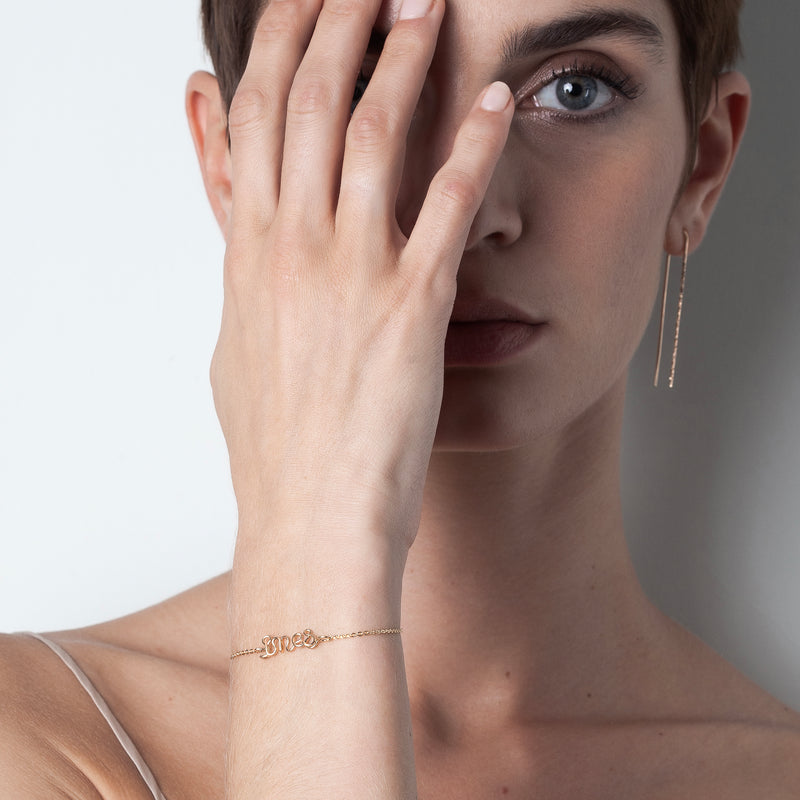 Atelier Paulin Bracelet Richelieu Personnalisé - Or Jaune Laminé