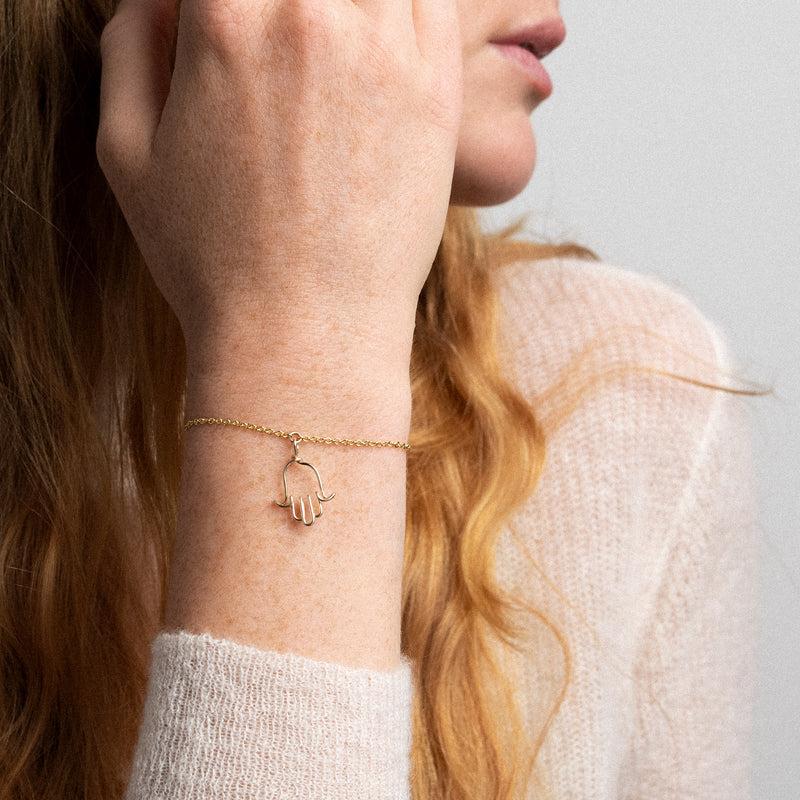 Atelier Paulin Bracelet Symbolic Charms - Main De Fatma