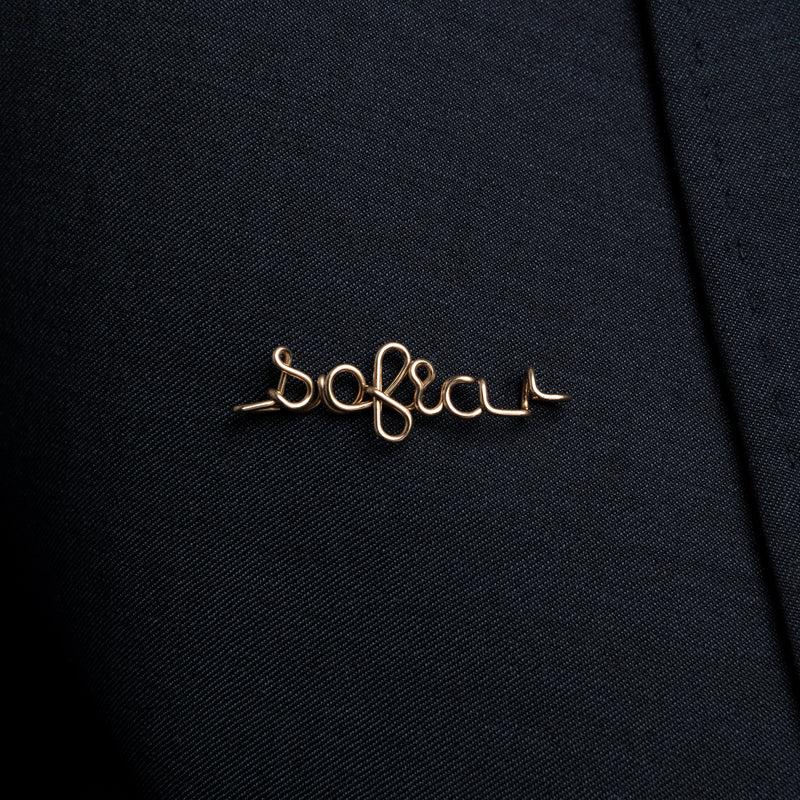 Atelier Paulin Broche Originale Personnalisée - Or Jaune Laminé